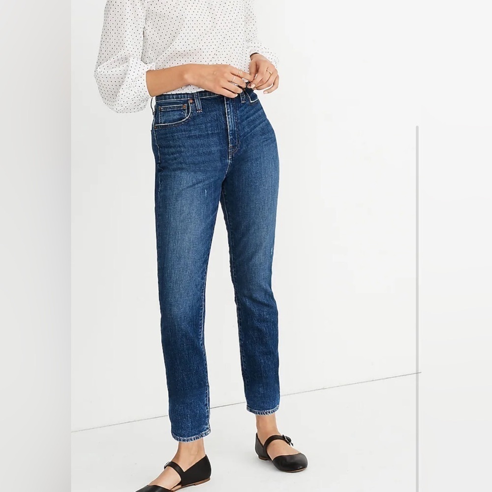MADEWELL THE HIGH RISE SLIM BOYFRIEND IN BARKSDALE WASH 25